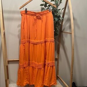 Torrid Bright Orange Maxi Skirt